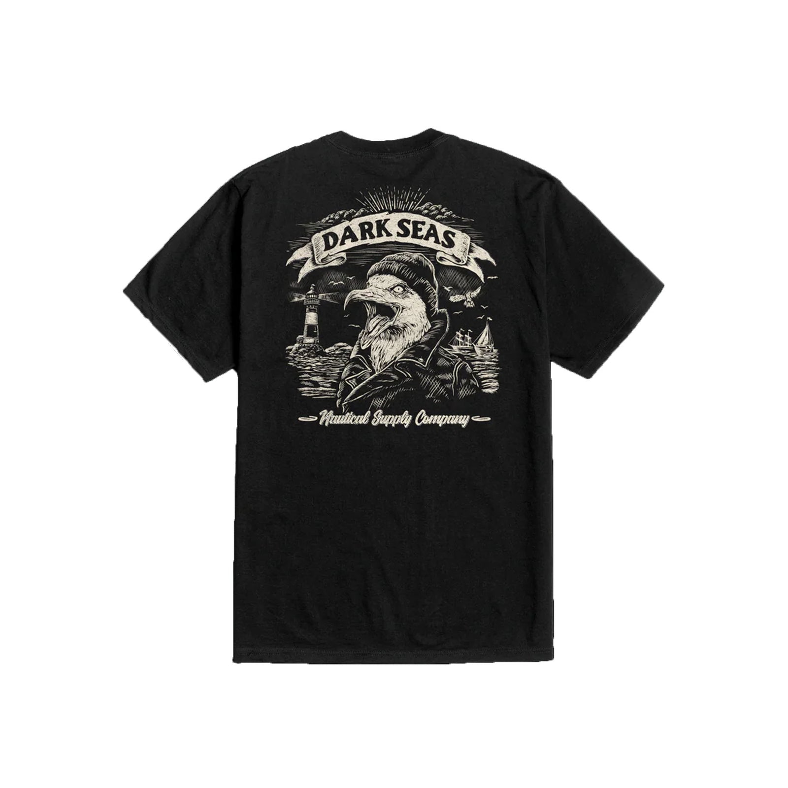 Dark Seas Skimmer Premium Men's S/S T-Shirt - Black