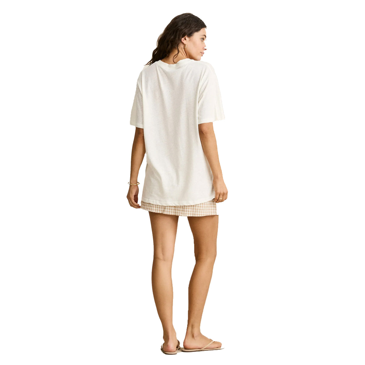 Rhythm London Check Women's Skort - Natural