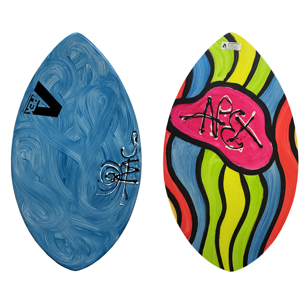 Apex AVAC 36" Skimboard - Blue Swirl/Multi