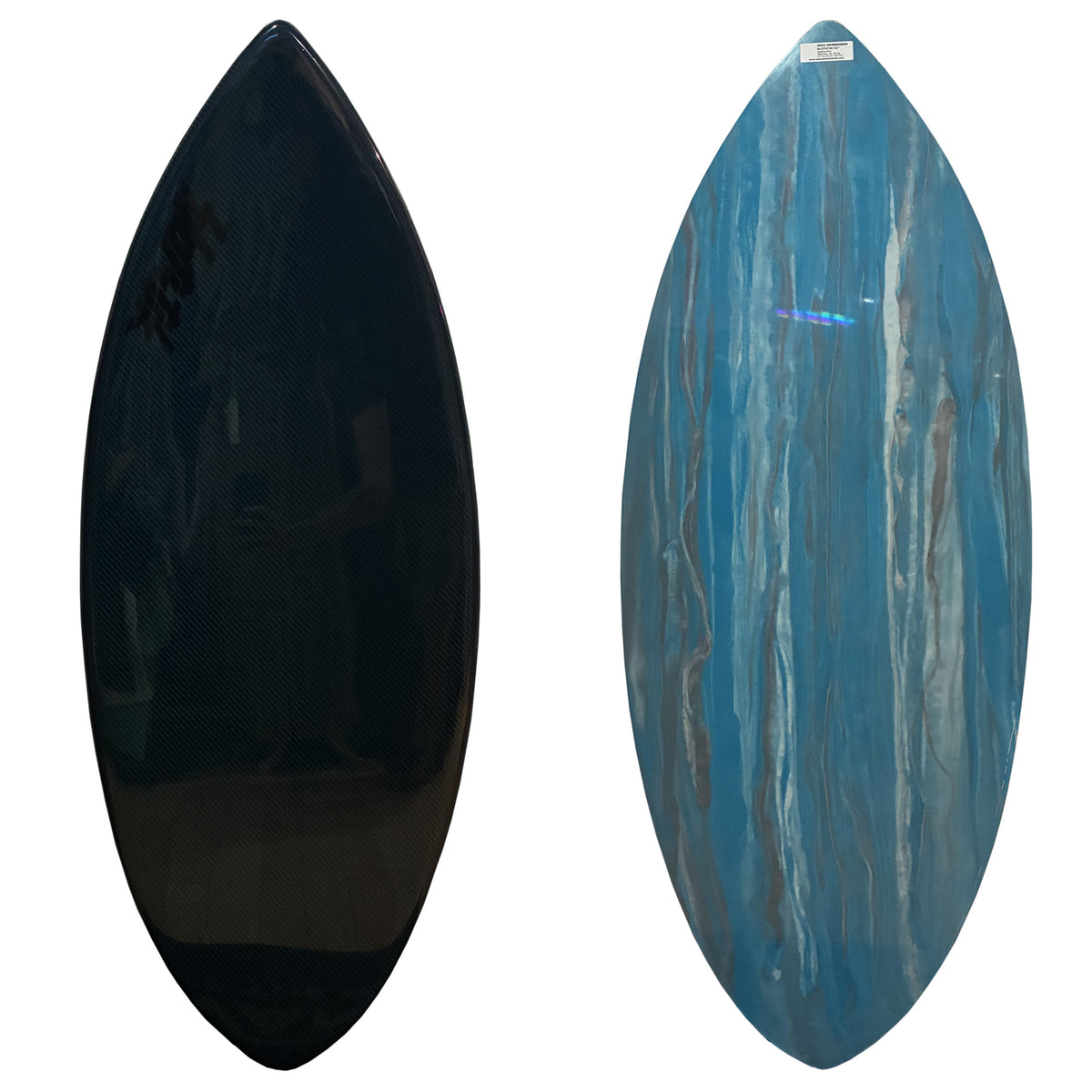 Slotstik Carbon 52" Skimboard - Blue/Blue Marble