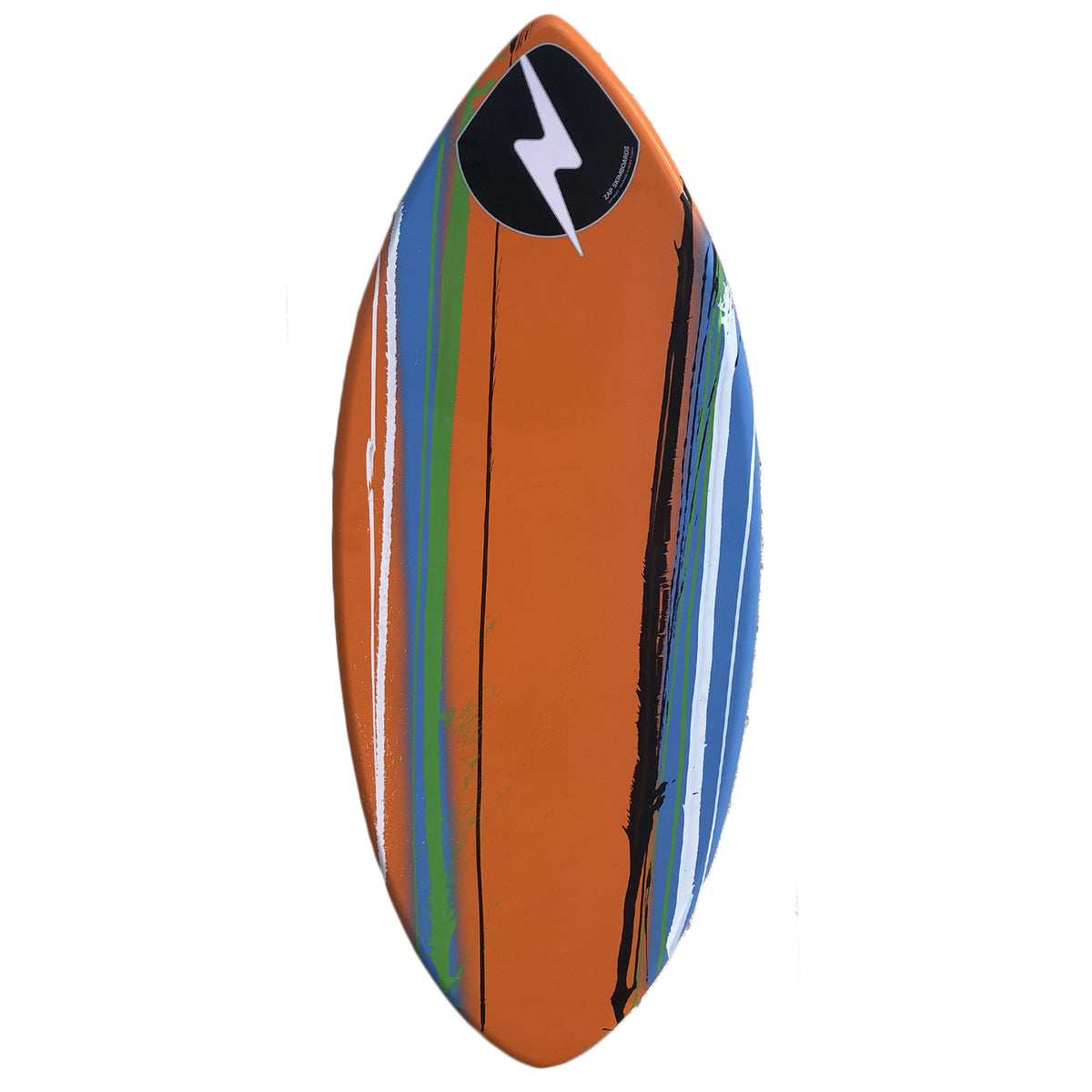 Zap Large Wedge 49" Skimboard - Orange/Light Blue
