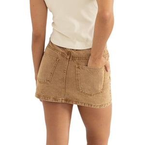 Rhythm Ruby Mini Women's Skirt - Washed Sand
