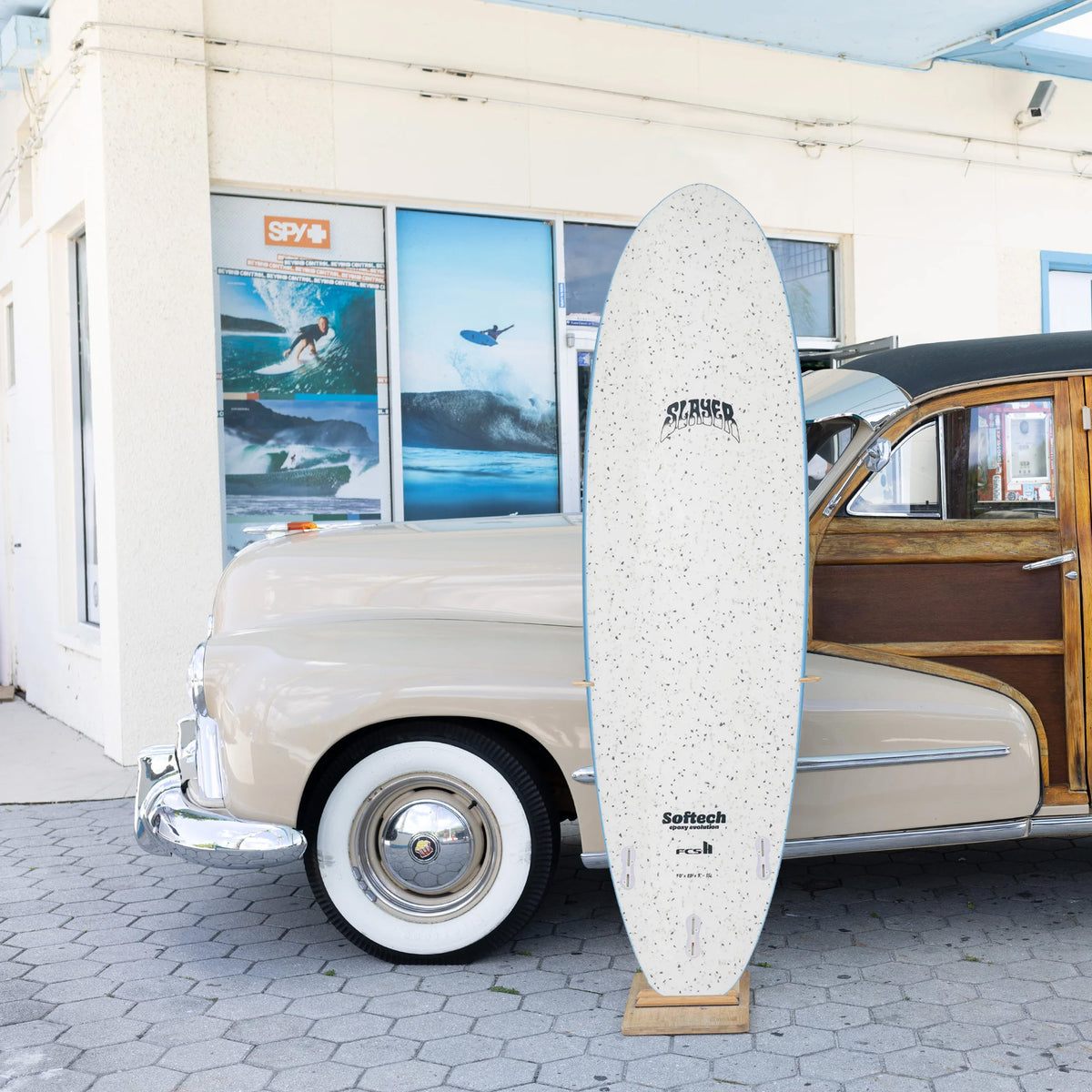 Softech Slayer 7'6 Soft Surfboard - Clear Sky