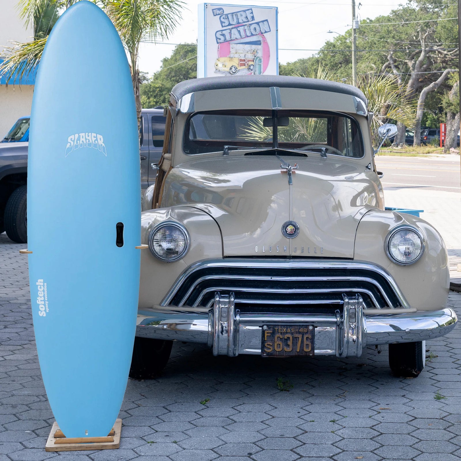 Softech Slayer 7'0 Soft Surfboard - Clear Sky