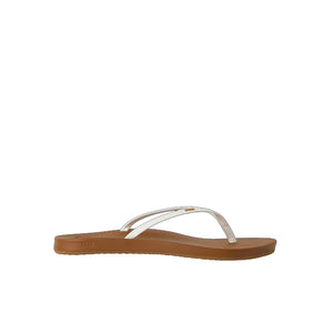 Reef Cushion Slim Women's Sandals - White/Tan