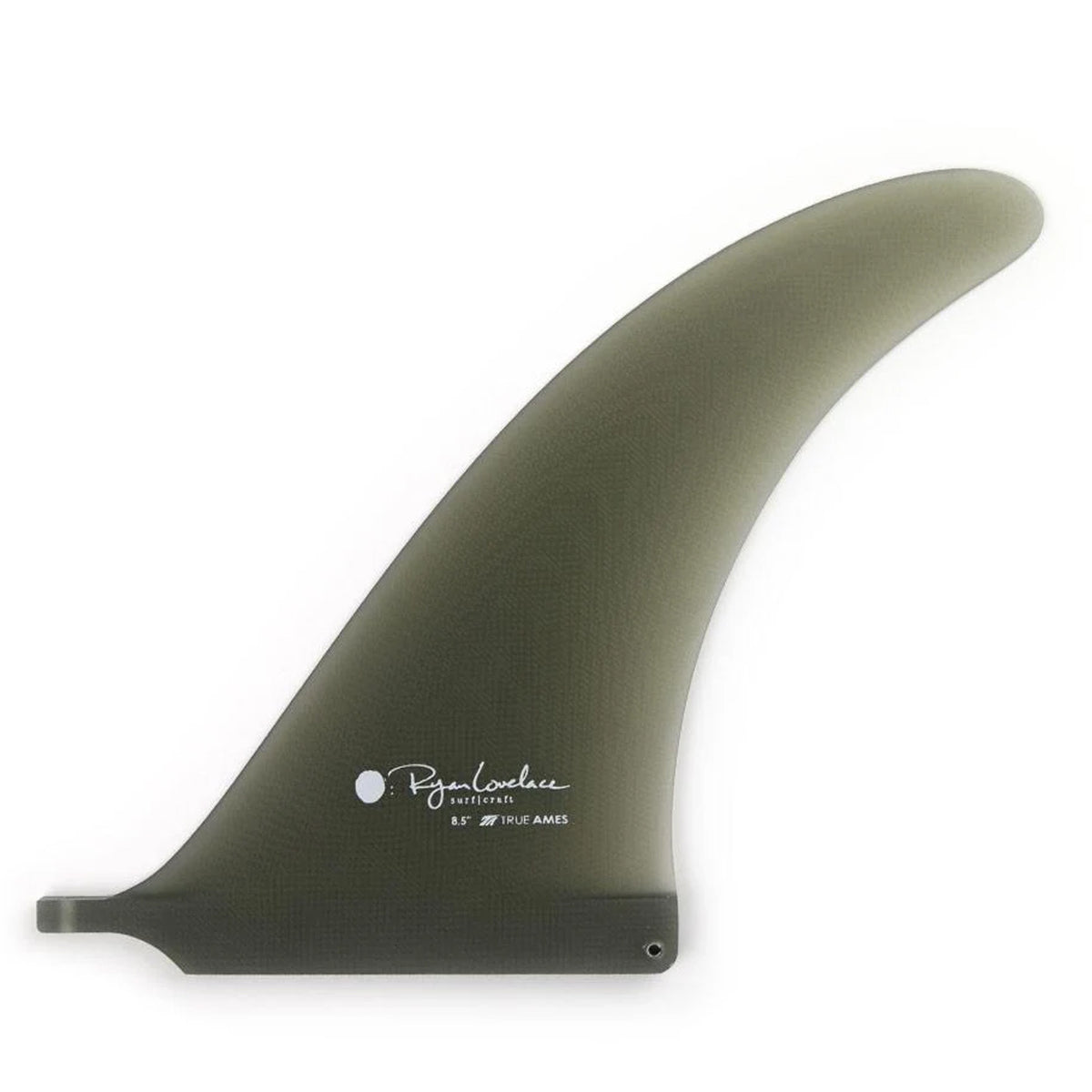 True Ames Lovelace v.Bowls Longboard Fin - 8.5"/Smoke