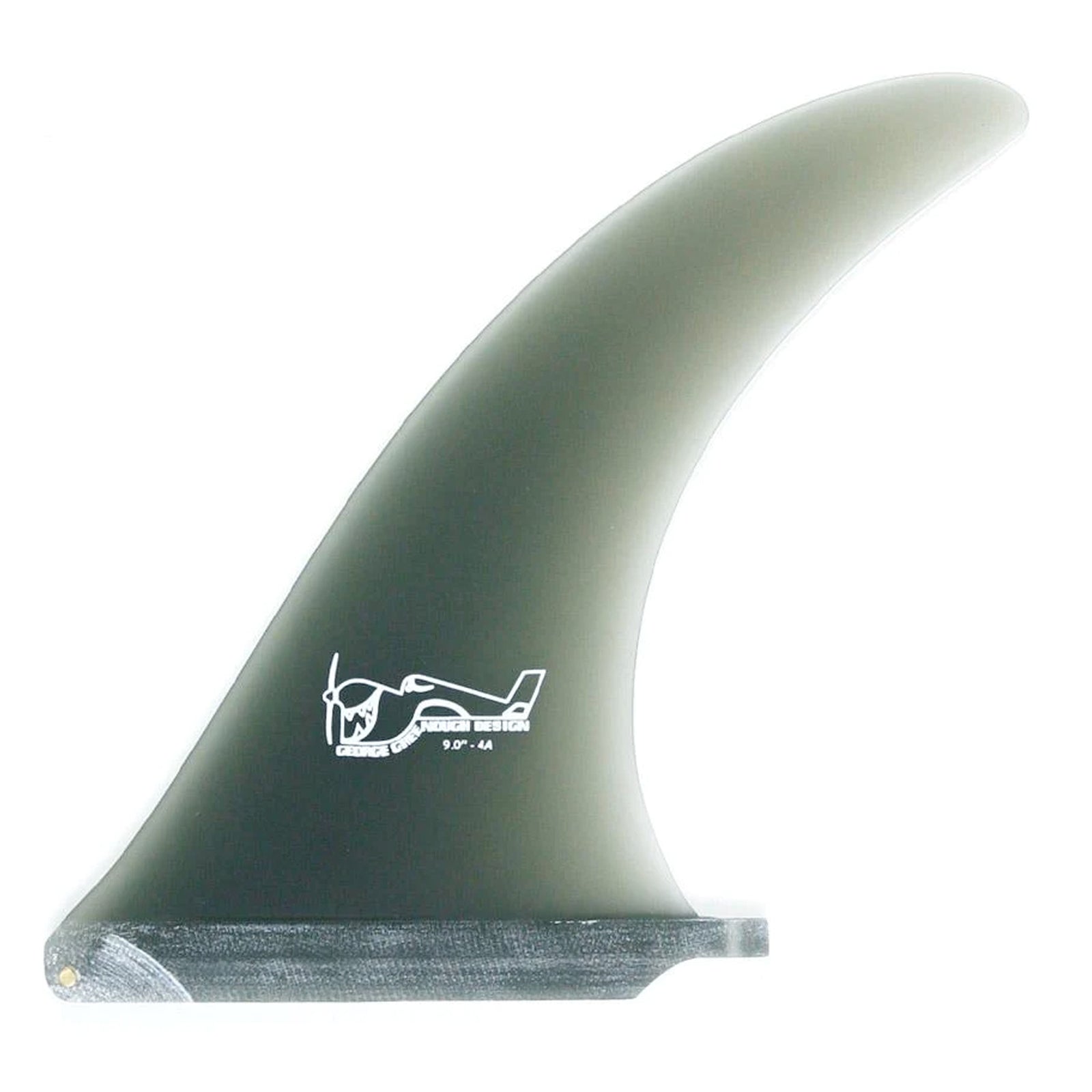 True Ames Greenough 4-A Longboard Fin - 9.75"/Smoke
