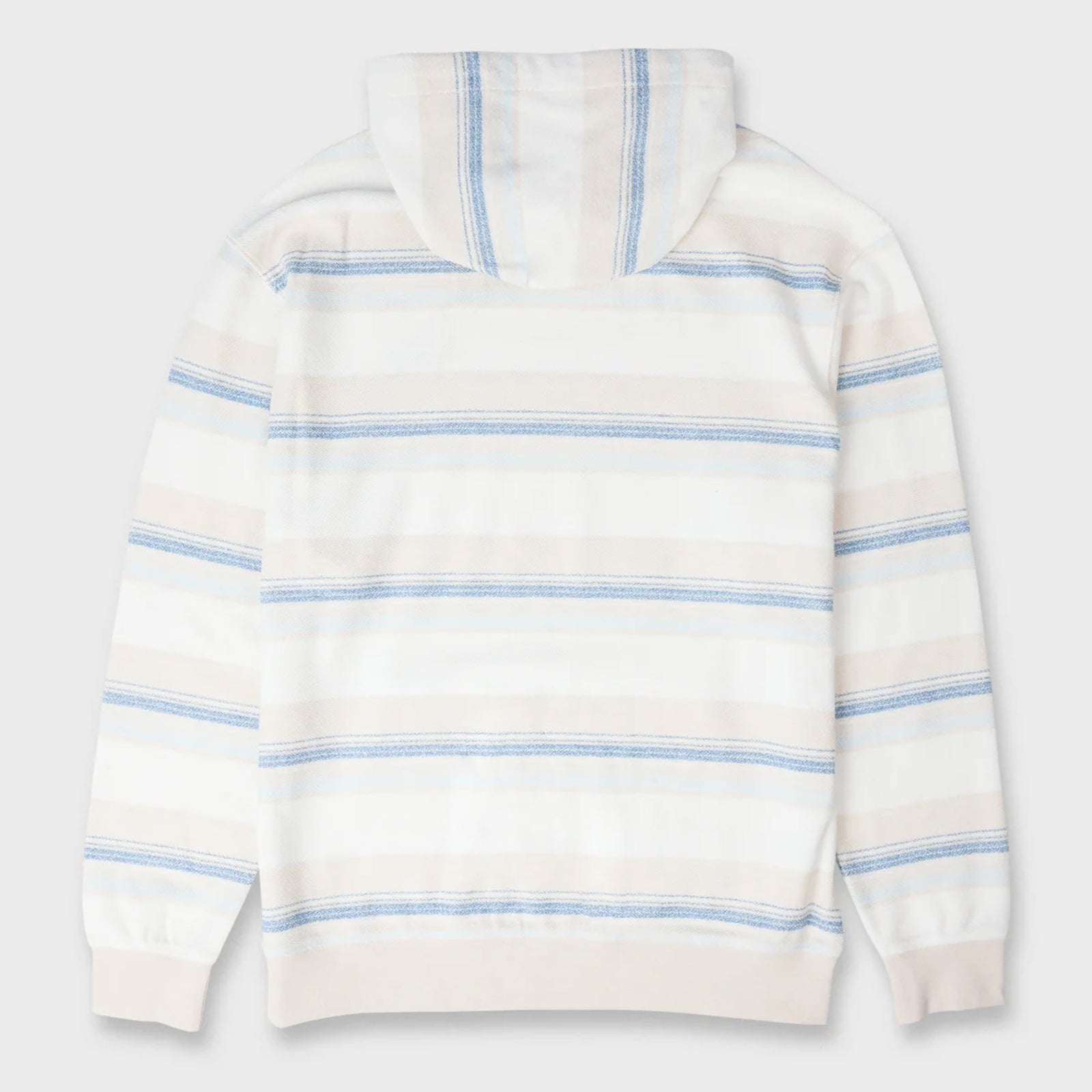 Quiksilver Great Otway Yarn-Dyed Stripe Men's Hoodie - Snow White