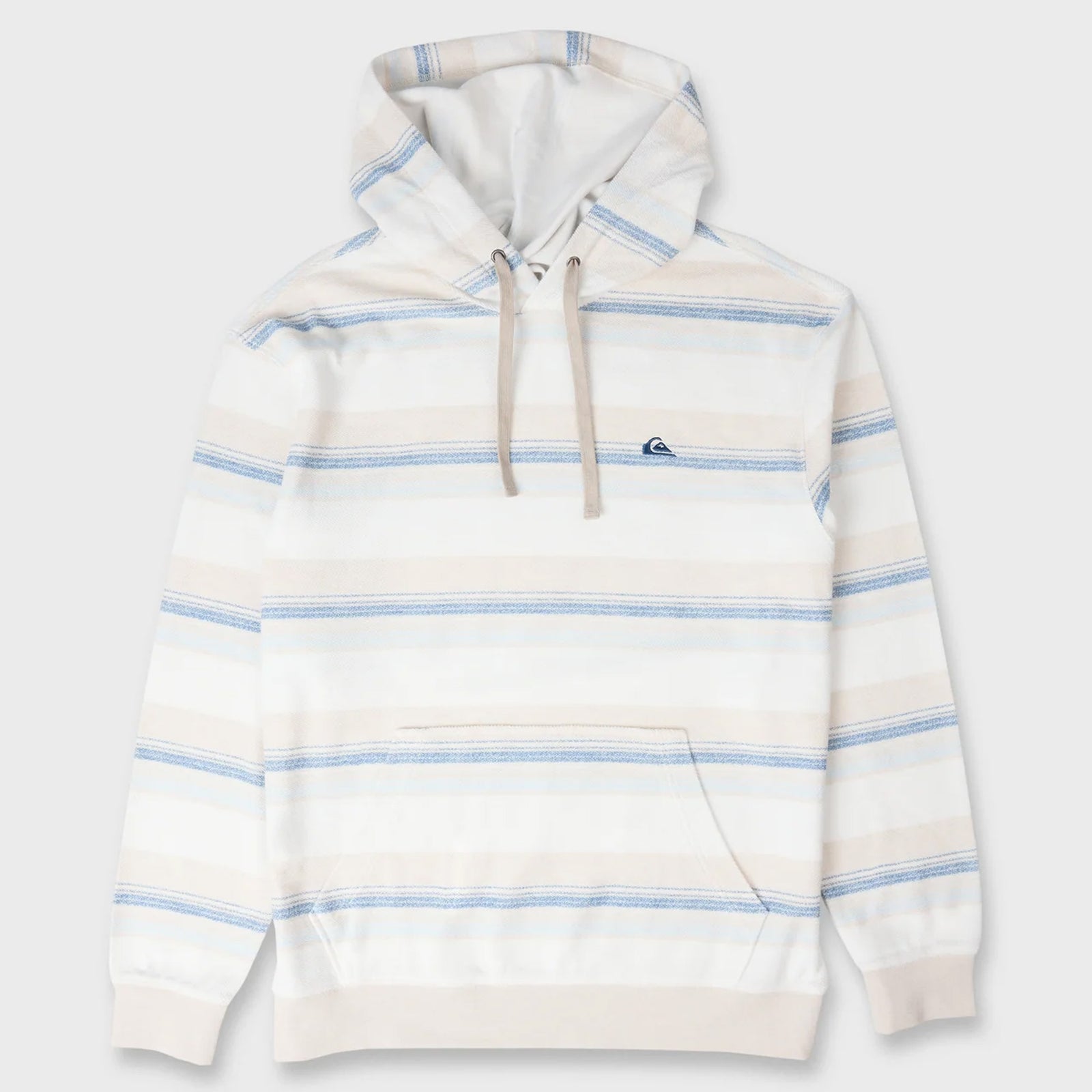 Quiksilver Great Otway Yarn-Dyed Stripe Men's Hoodie - Snow White