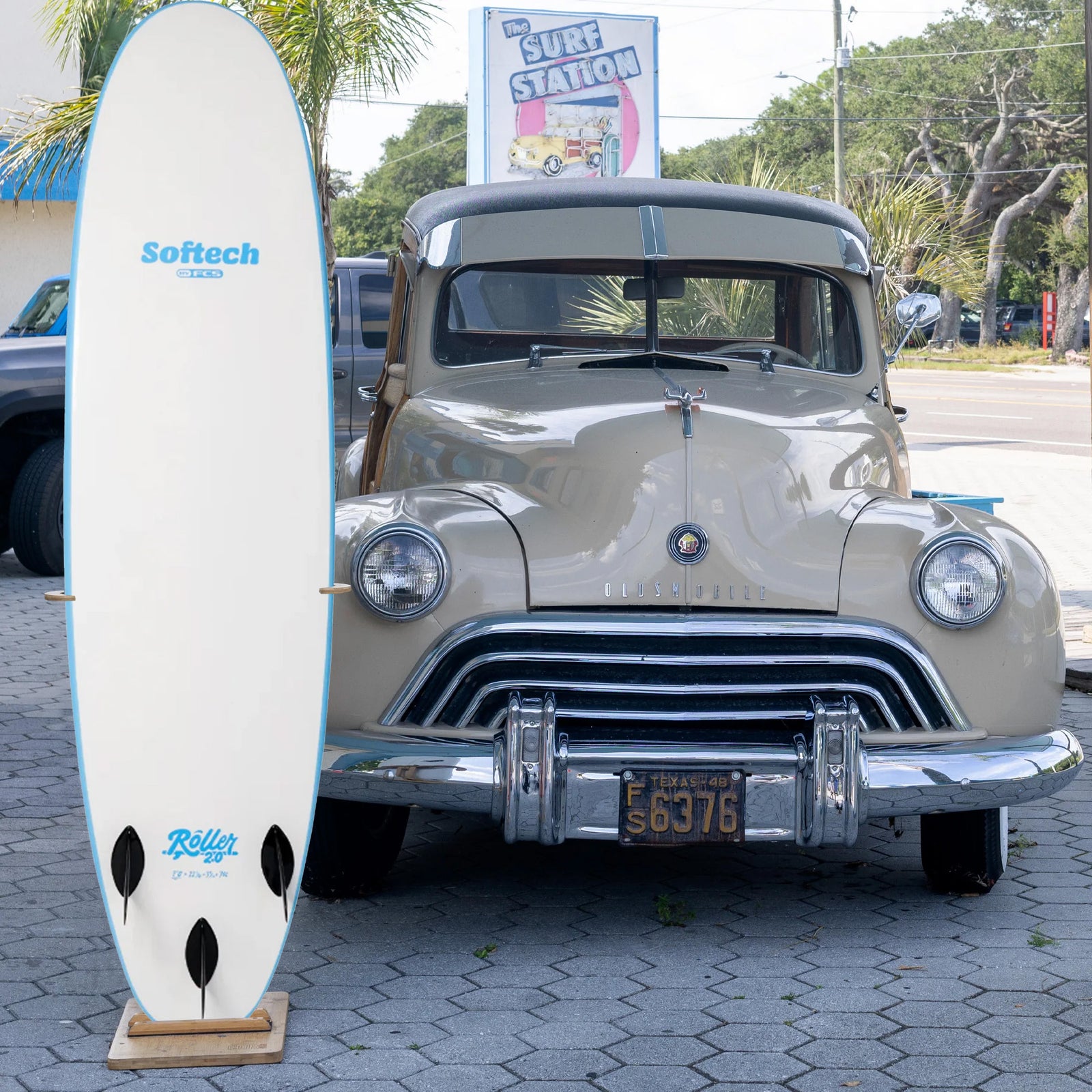 Softech Roller 2.0 6'6 Soft Surfboard - Sky Blue