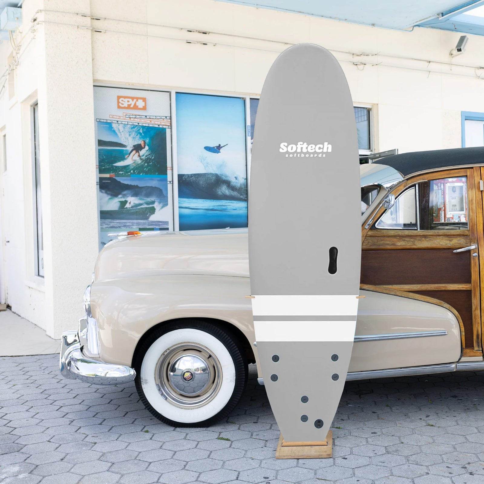 Softech Roller 8'0 Soft Surfboard - Grey