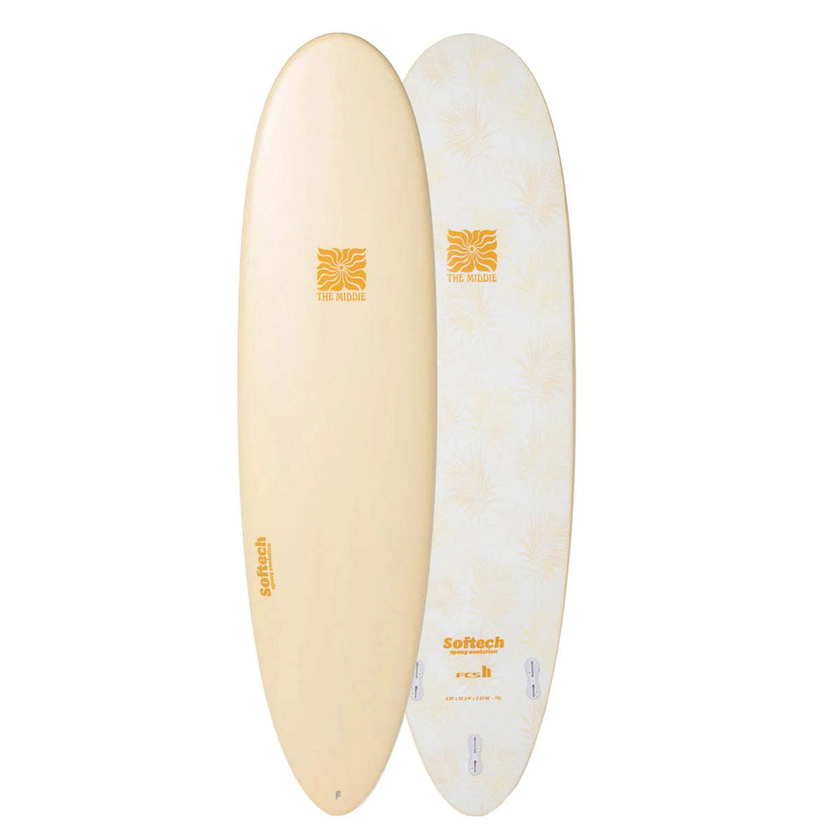 Softech The Middie 6'10 Soft Surfboard - Butter Palms