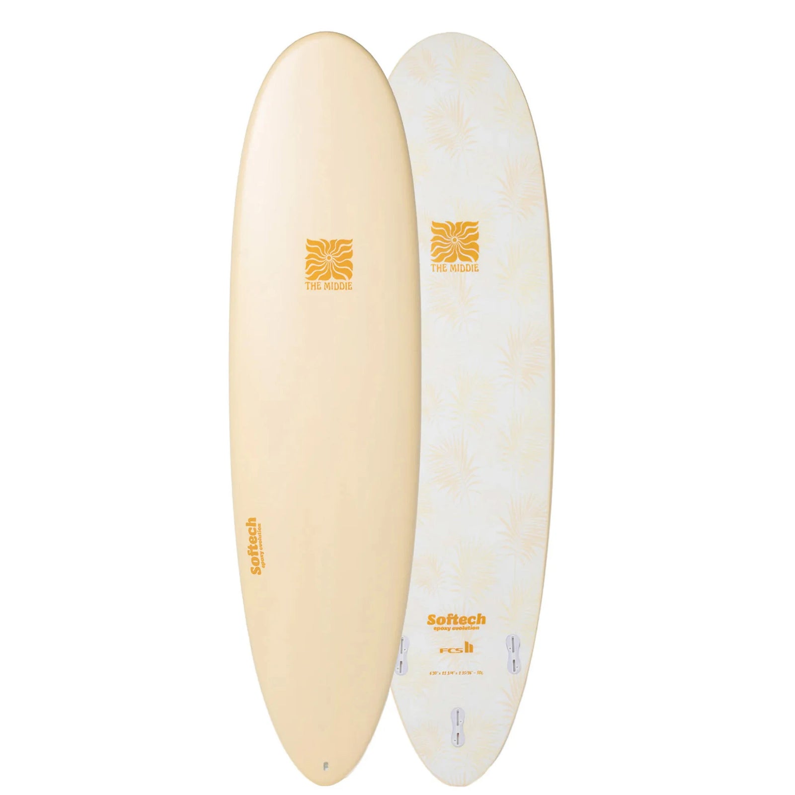 Softech The Middie 6'10 Soft Surfboard - Butter Palms