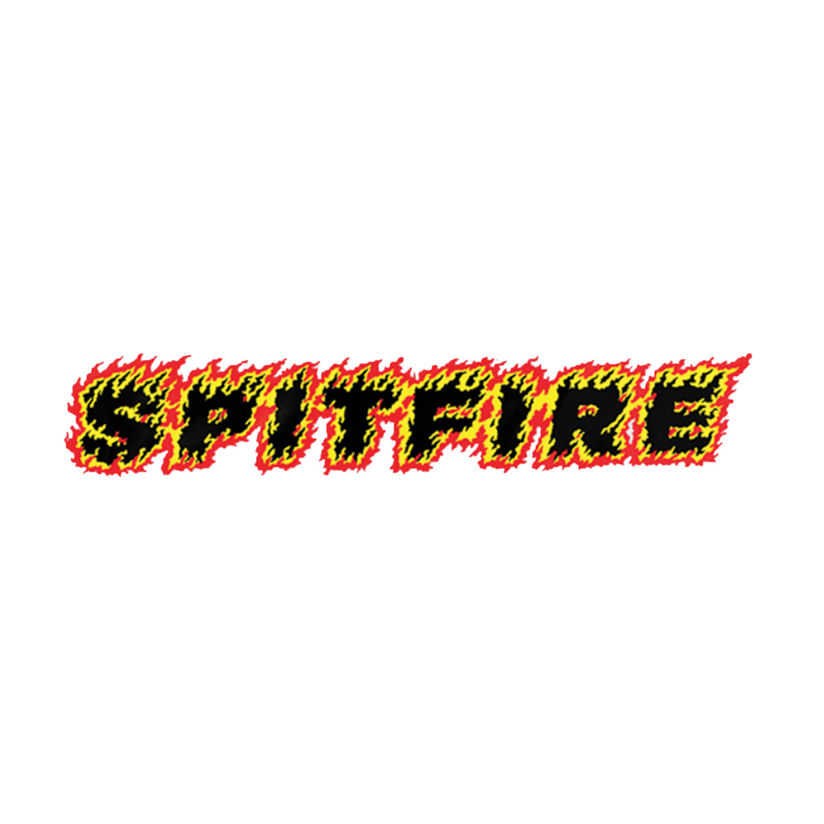Spitfire Flames Script Mini Sticker