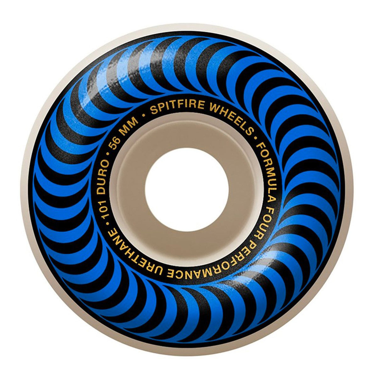 Spitfire F4 99a Classic Swirl 56mm Skateboard Wheels - Blue/White