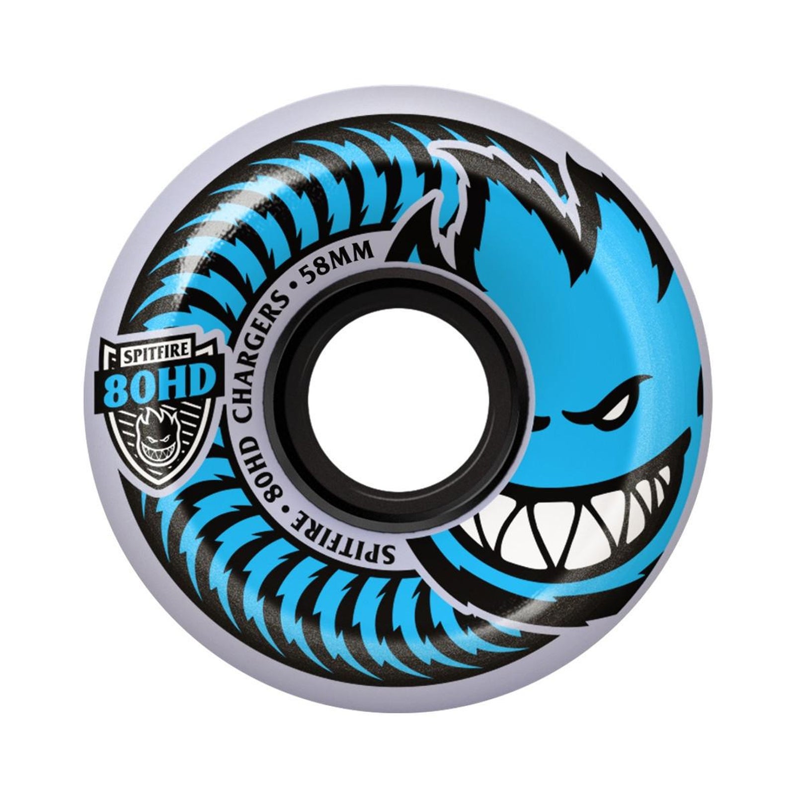 Spitfire Chargers Conical 58mm 80HD Skateboard Wheels - Blue