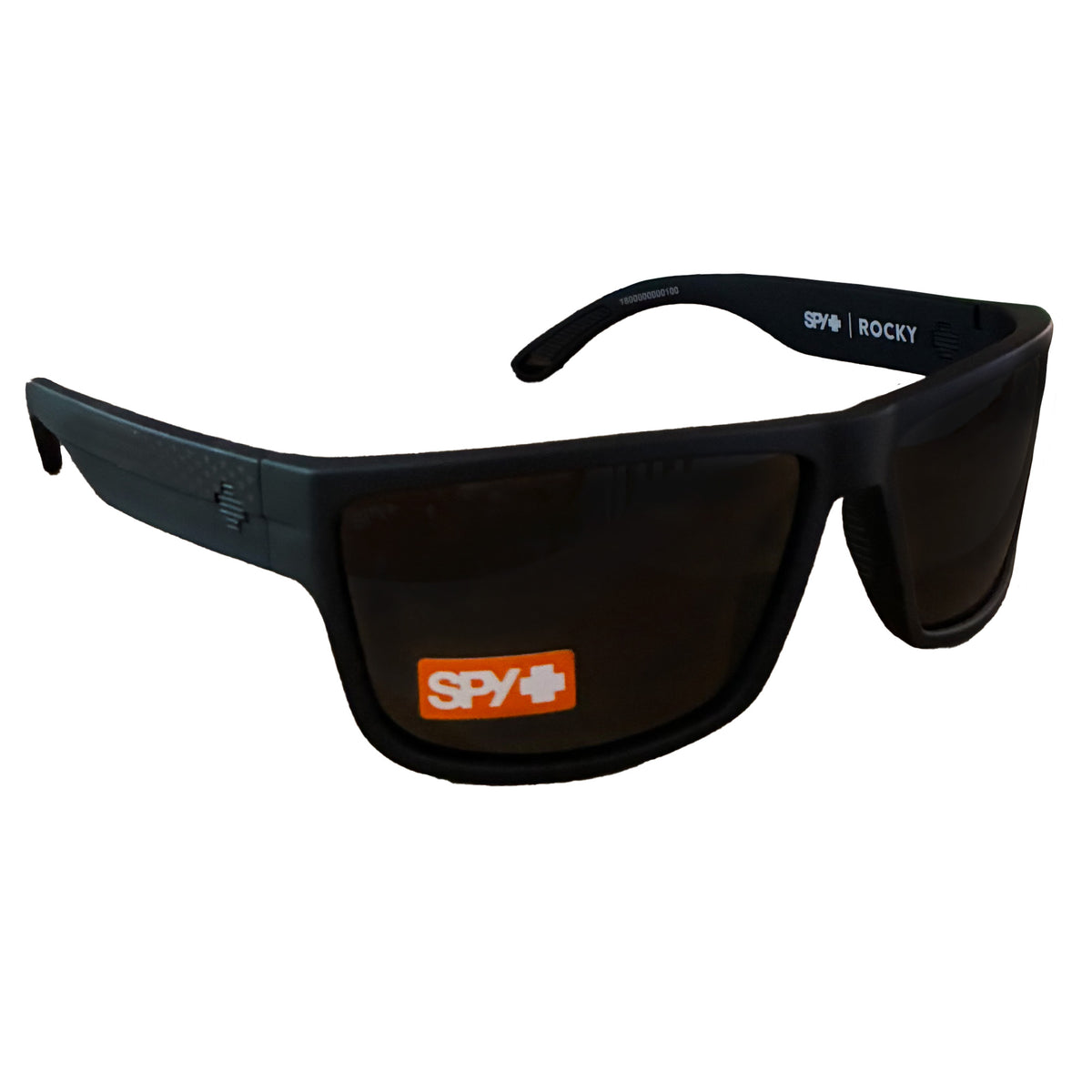 Spy Rocky Men's Sunglasses - Matte Black Gloss/Flag Happy Gray Green Polarized