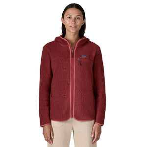 Patagonia Retro Pile Fleece Women's Hoodie - Sequoia Red