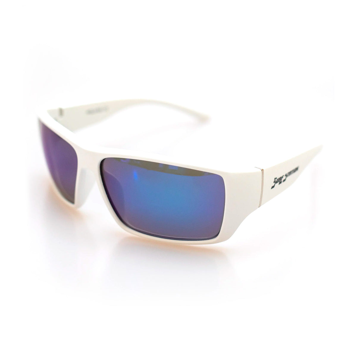 Surf Station Coastal Men's Sunglasses - White/Blue Polarized