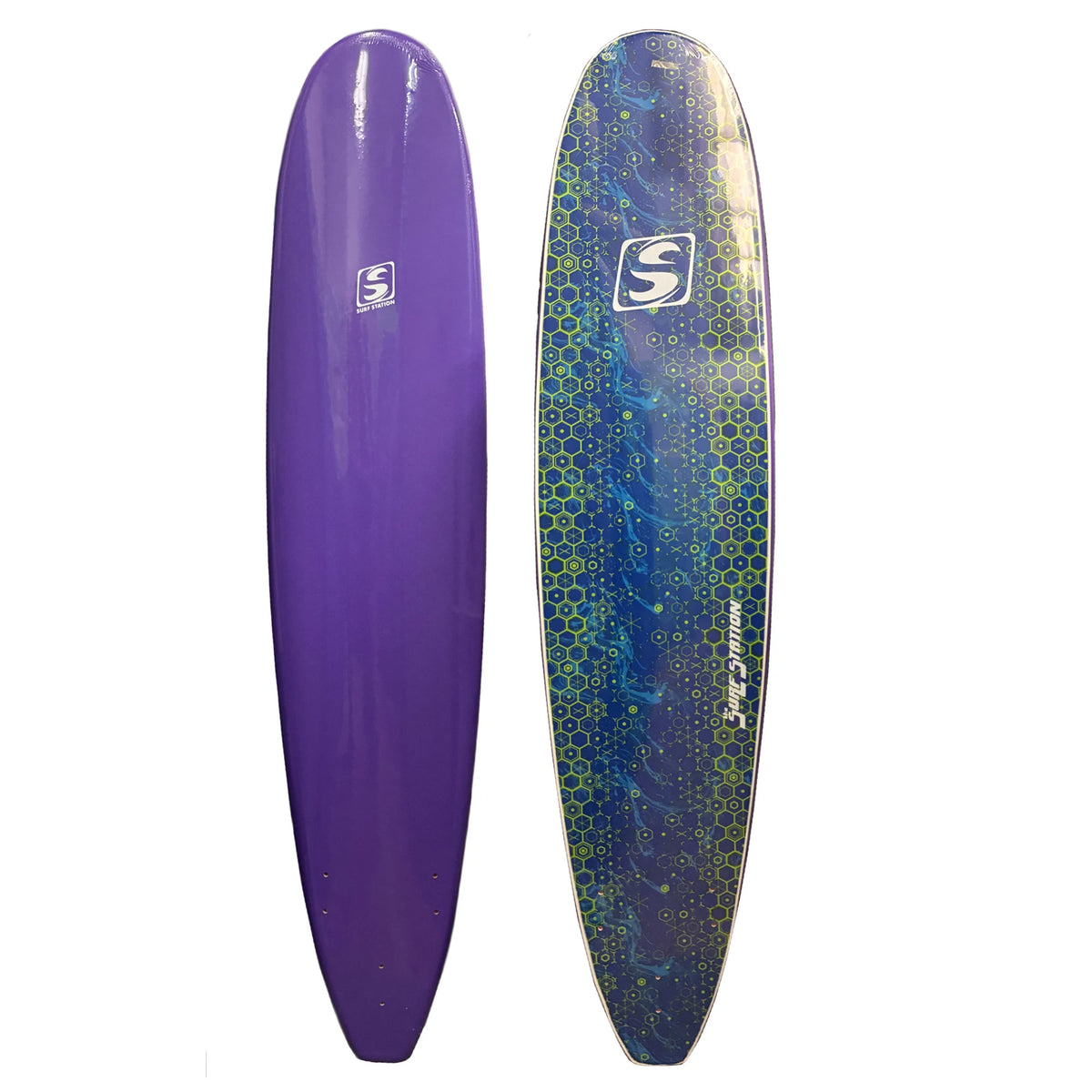 Surf Station Classic 9'0 Soft Surfboard - Purple