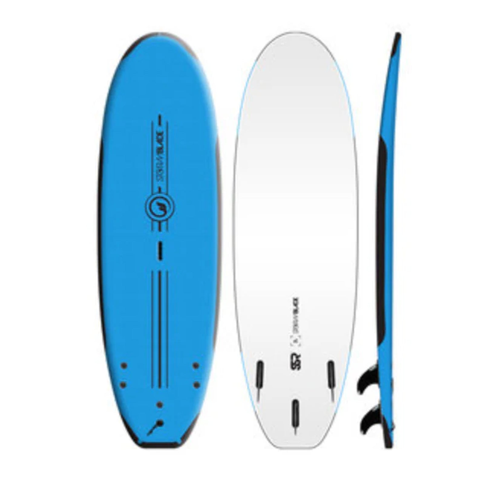 Storm Blade SSR 6'6 Soft Surfboard - Azule Blue