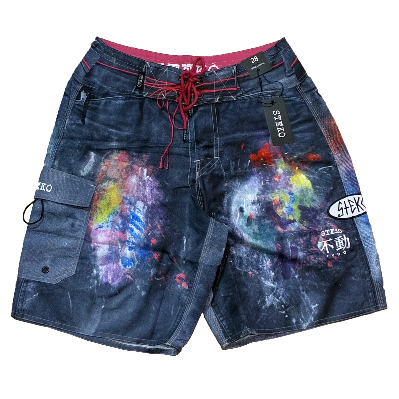 Steko Fudo Men's Boardshorts - Black
