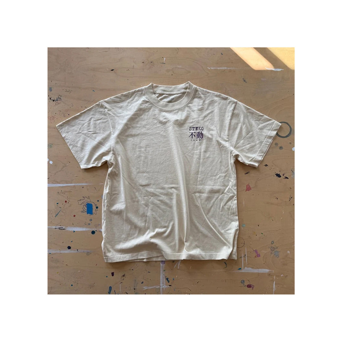 Steko Dragon Fudo Men's S/S Shirt - Off White