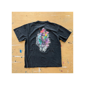 Steko Painted Fudo Men's S/S Shirt - Faded Black