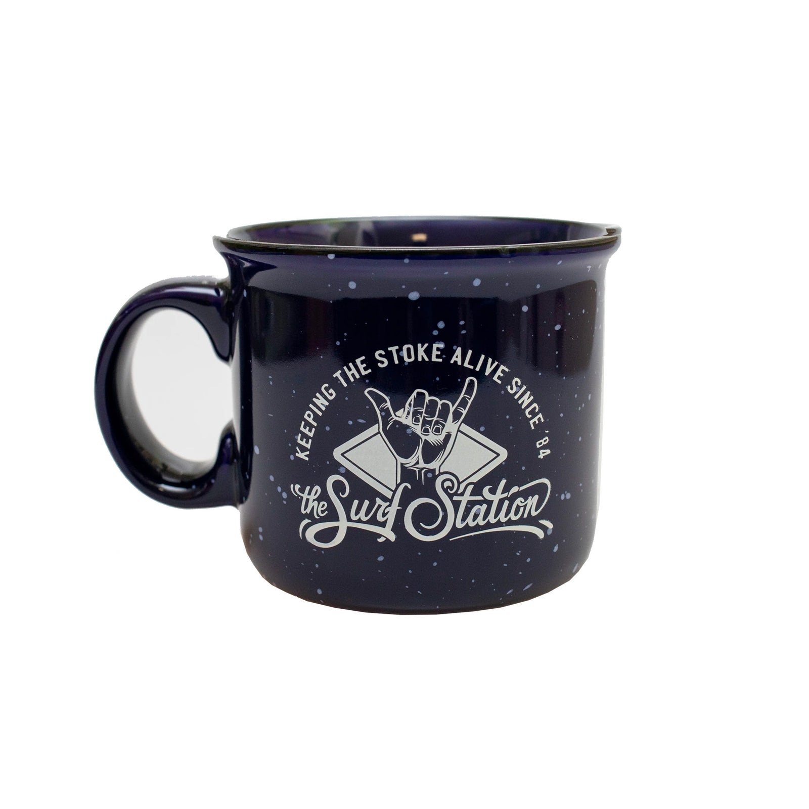 Surf Station Coffee Mug - 14oz/Navy/Stoked Camper