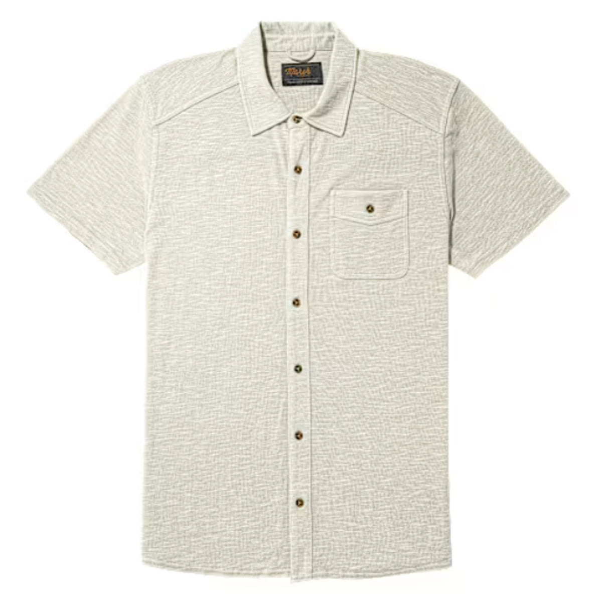 Marsh Wear Coffin Point Men's S/S Dress Shirt - Stone Heather