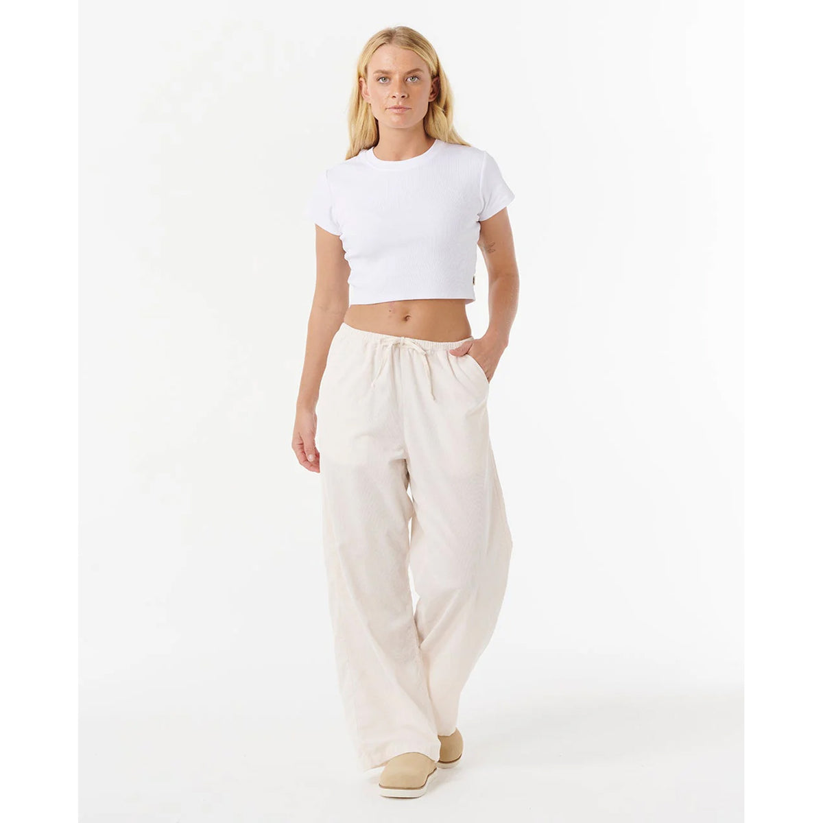 Rip Curl Keepsakes Washed Corduroy Women's Pants - Stone