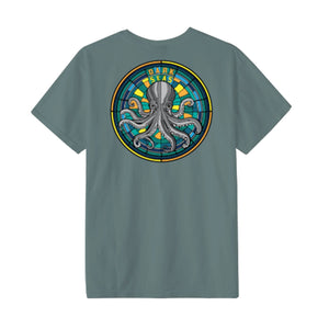 Dark Seas Octo Glass Pigment Men's S/S T-Shirt - Stormy Seas