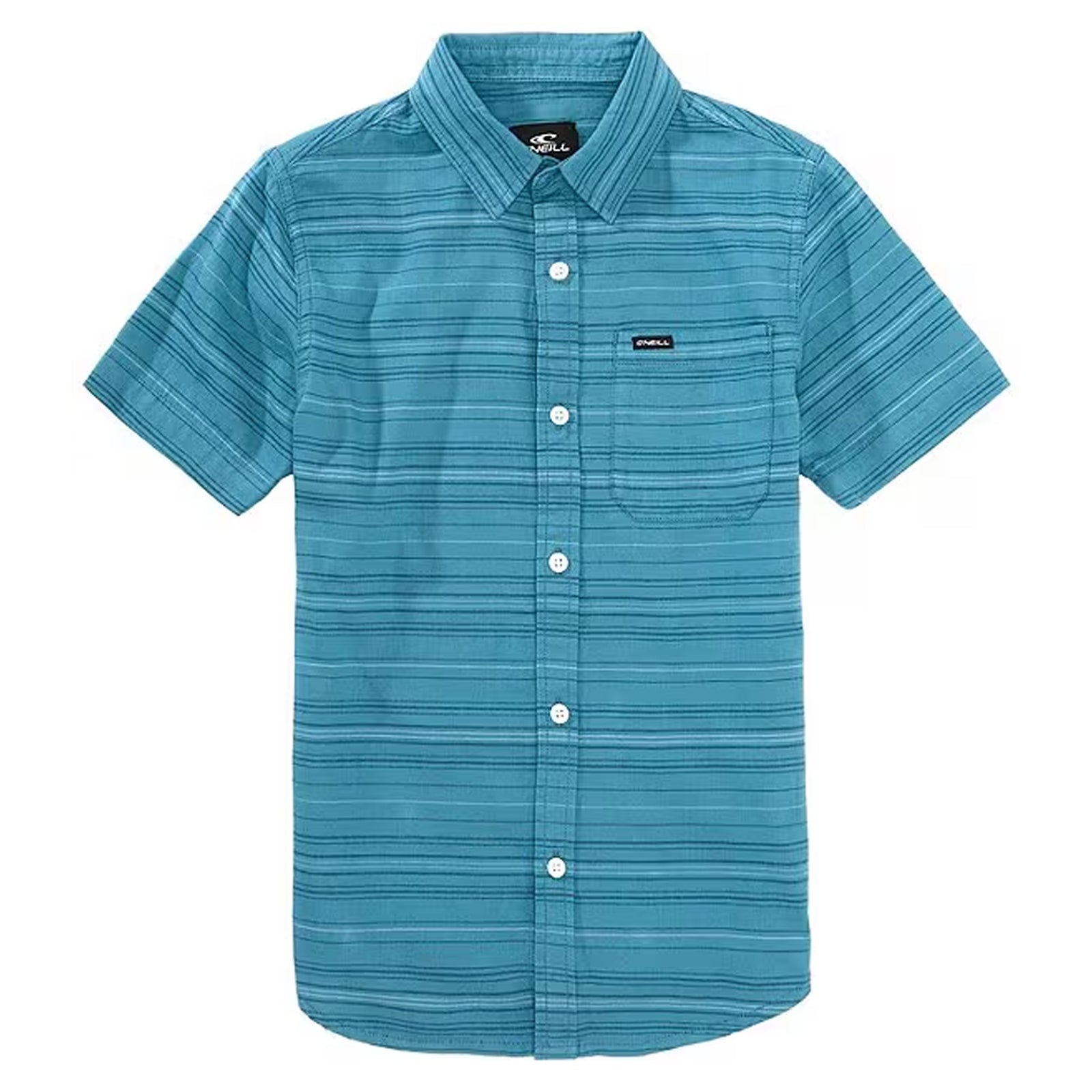 O'Neill Seafaring Stripe Stretch Youth Boy's S/S Dress Shirt - SMY