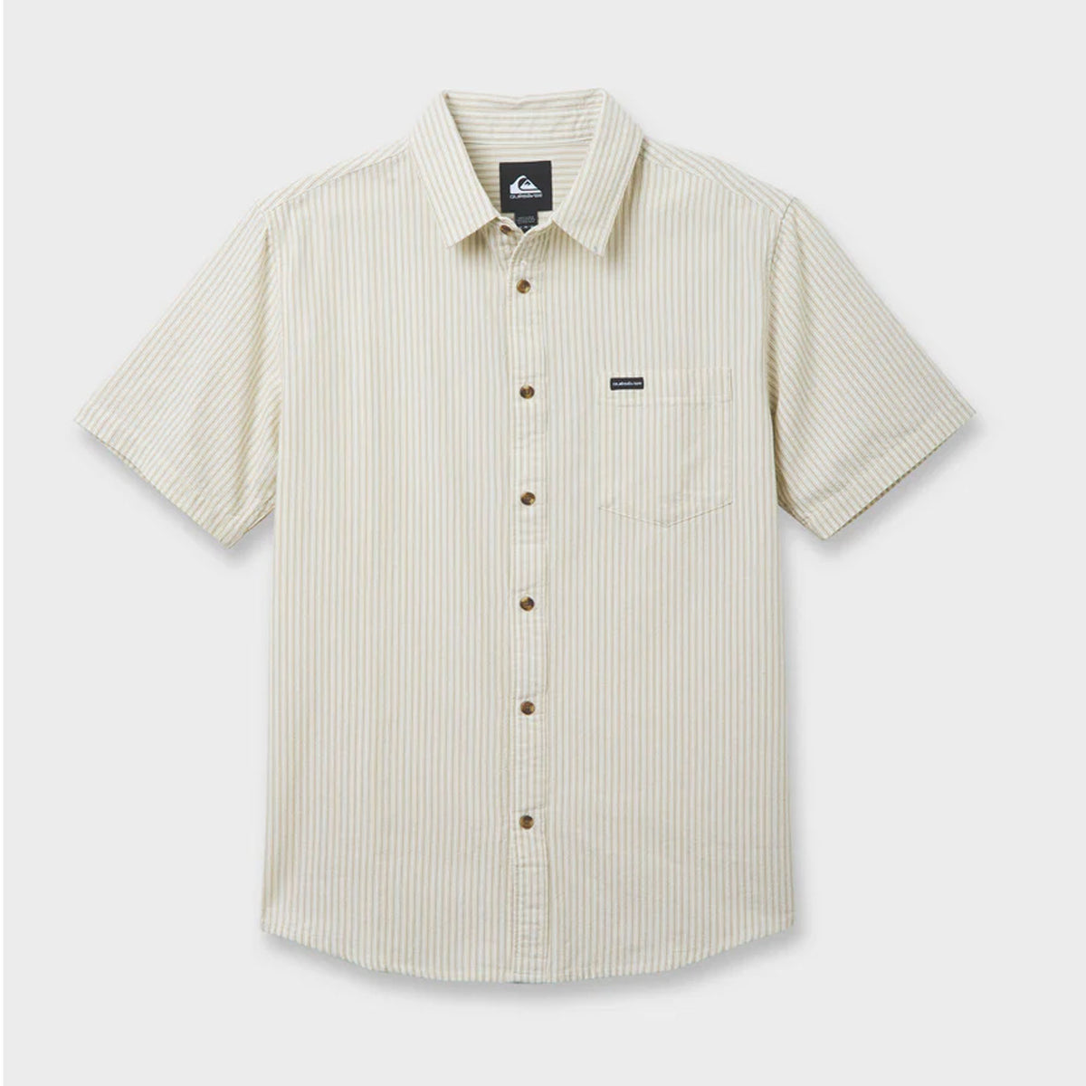 Quiksilver Oxford Stripe Classic Men's S/S Dres Shirt - Moonstruck