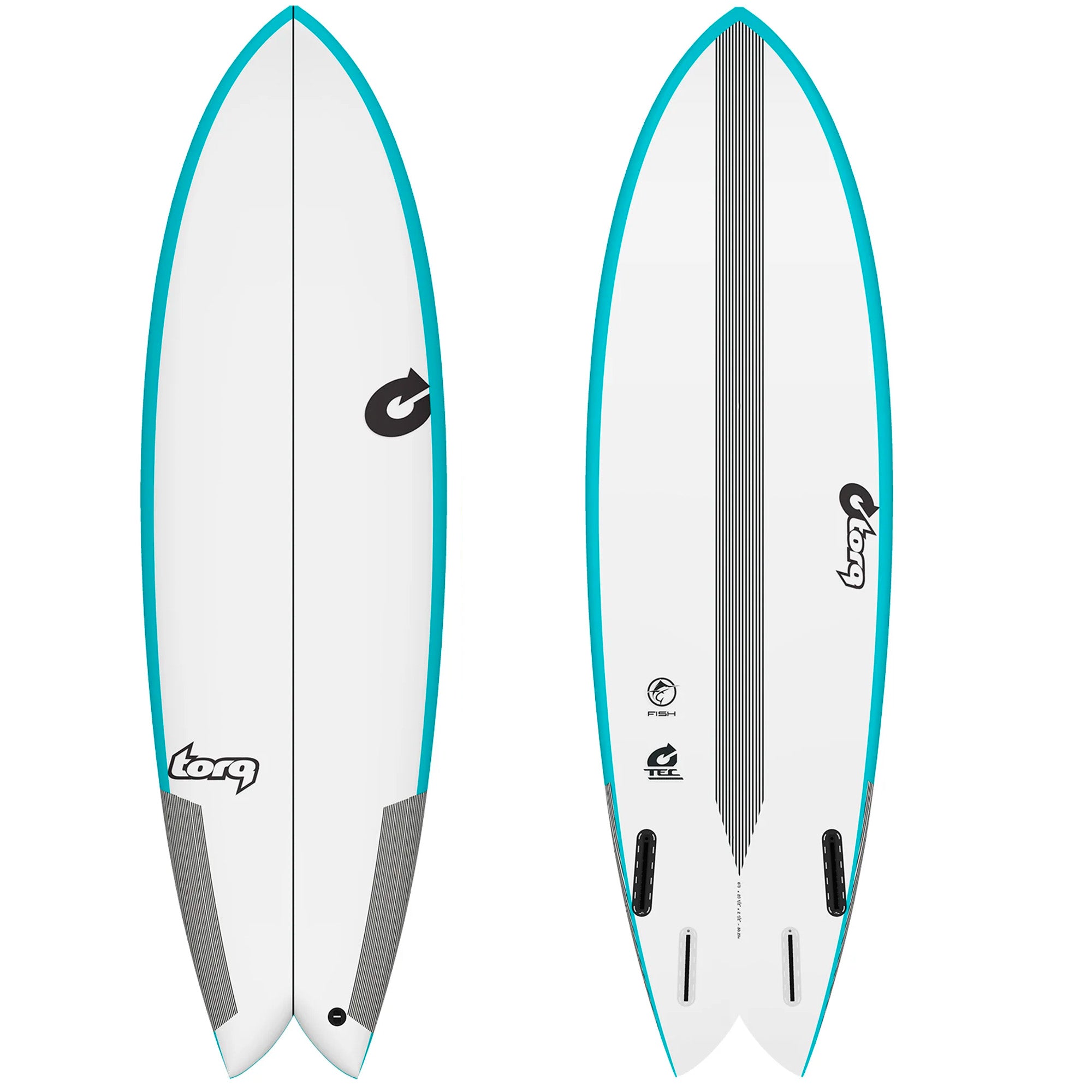 Torq Quad Fish TEC Surfboard - Futures