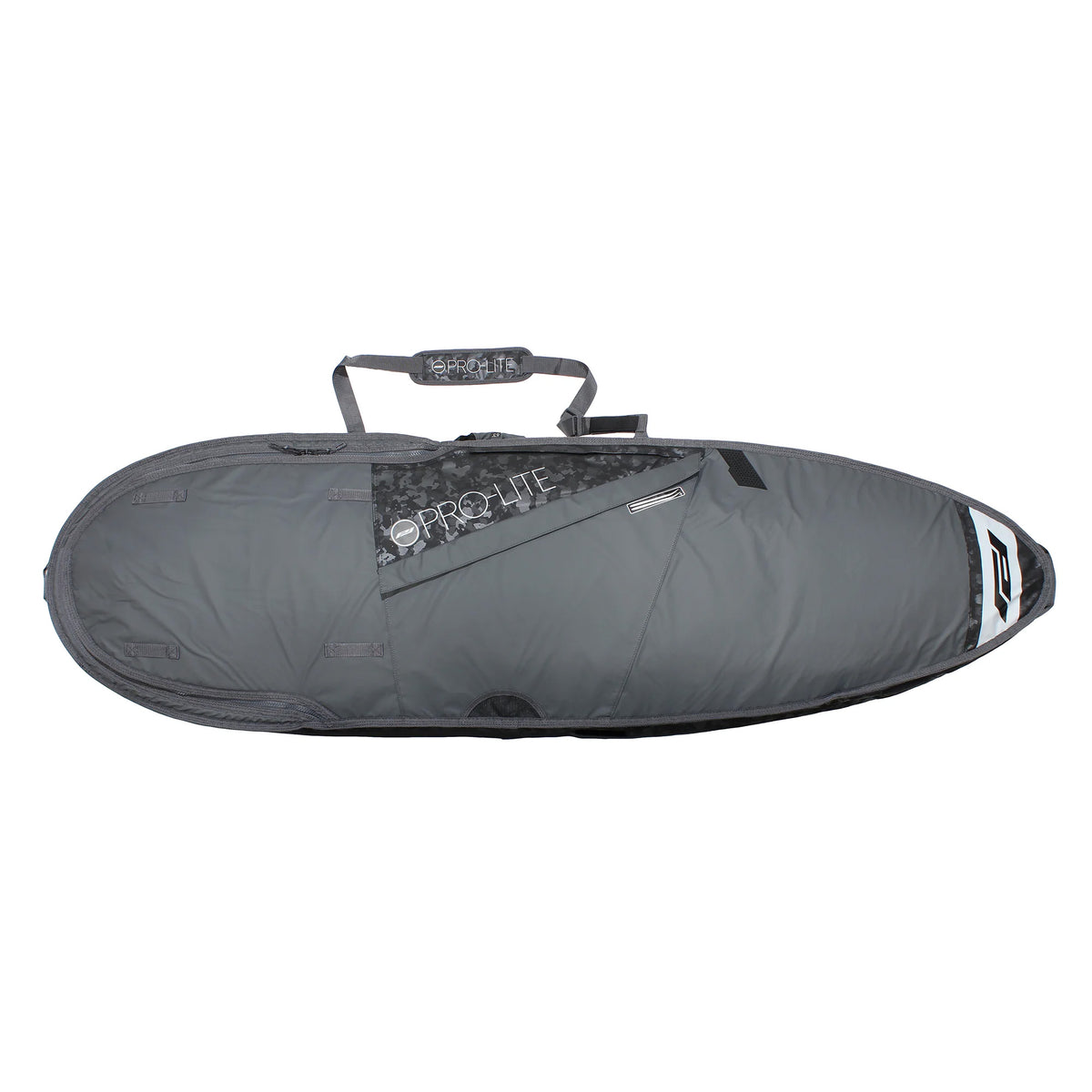 Pro-Lite Smuggler Series Shortboard Double/Triple Travel Surfboard Bag - Grey