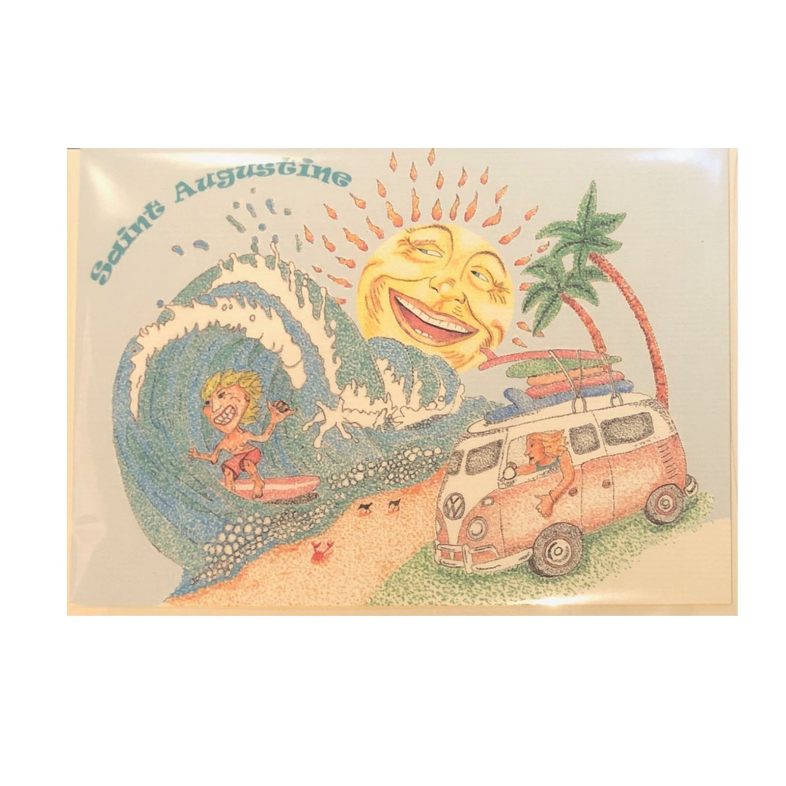 Lottie Dottie Art Fun In The Sun Greeting Card