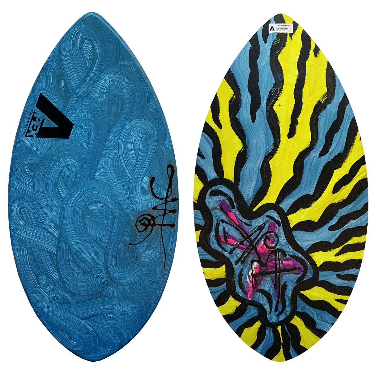 Apex AVAC 41" Skimboard - Blue Swirl/Static Sun