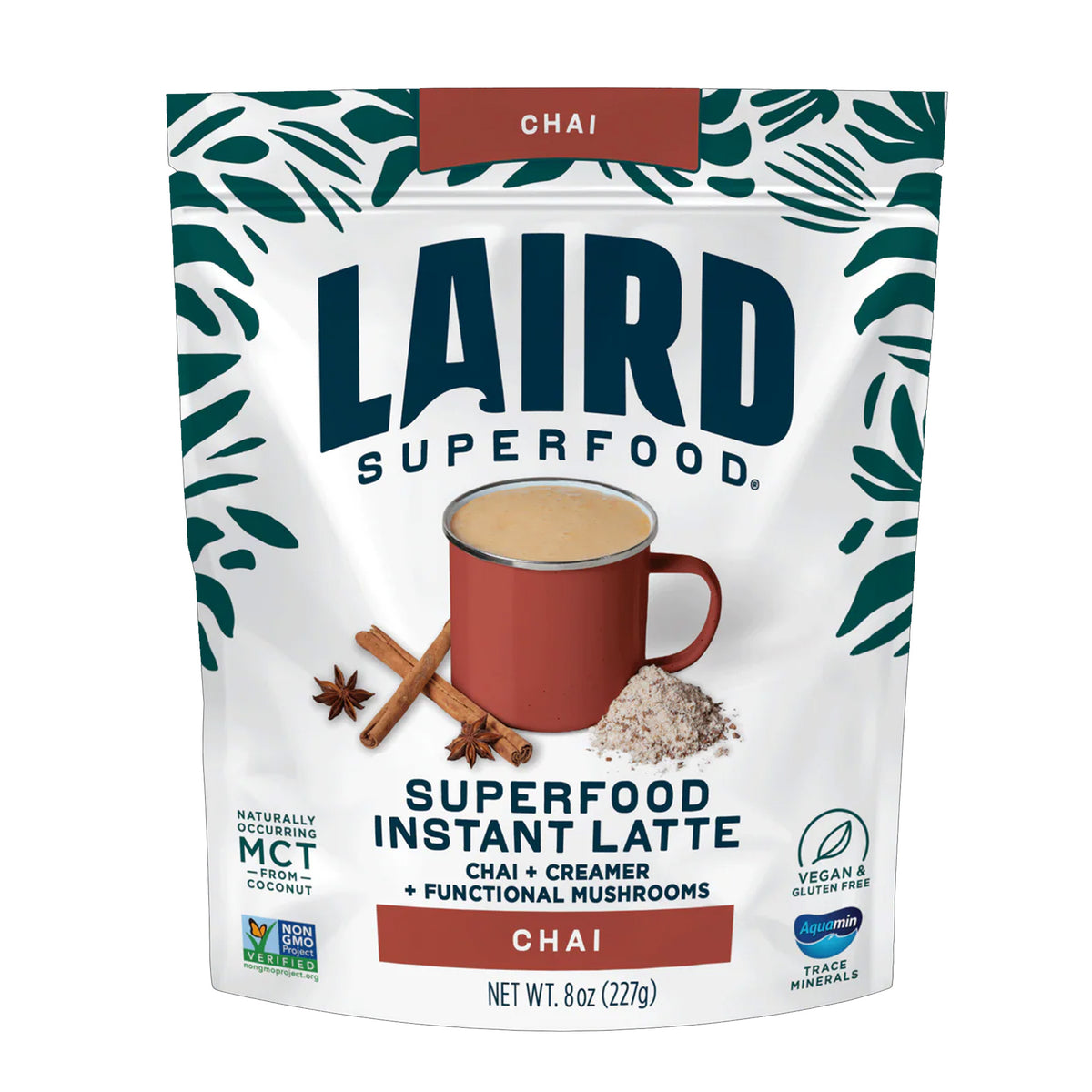 Laird Superfood Chai Instant Latte with Adaptogens - 8oz