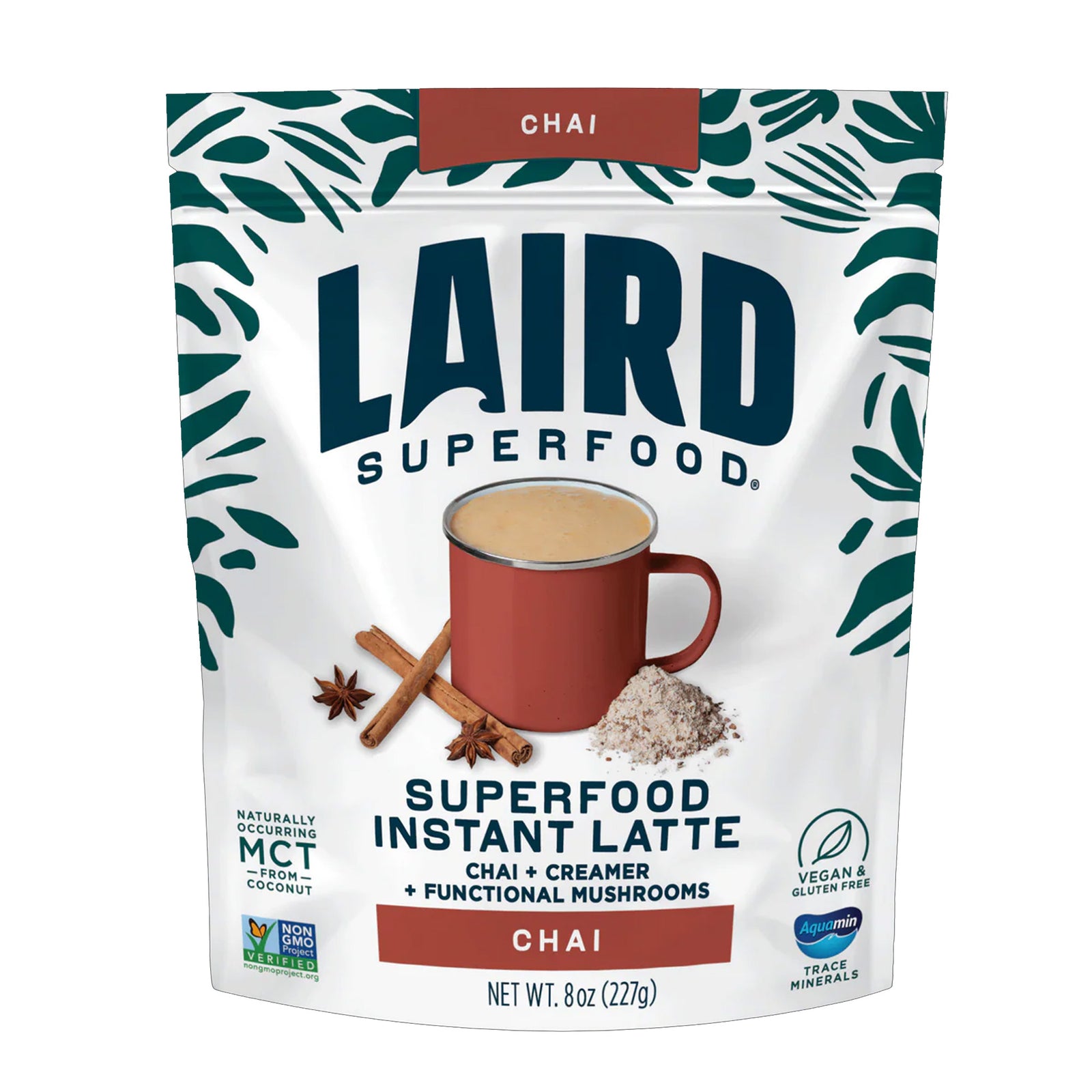 Laird Superfood Chai Instant Latte with Adaptogens - 8oz