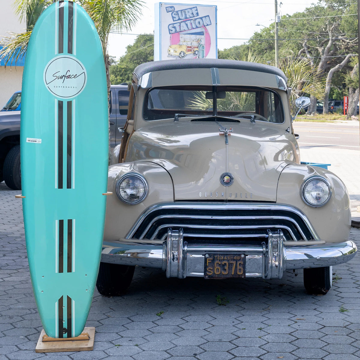 Surface 7'0 Soft Surfboard - Seafoam