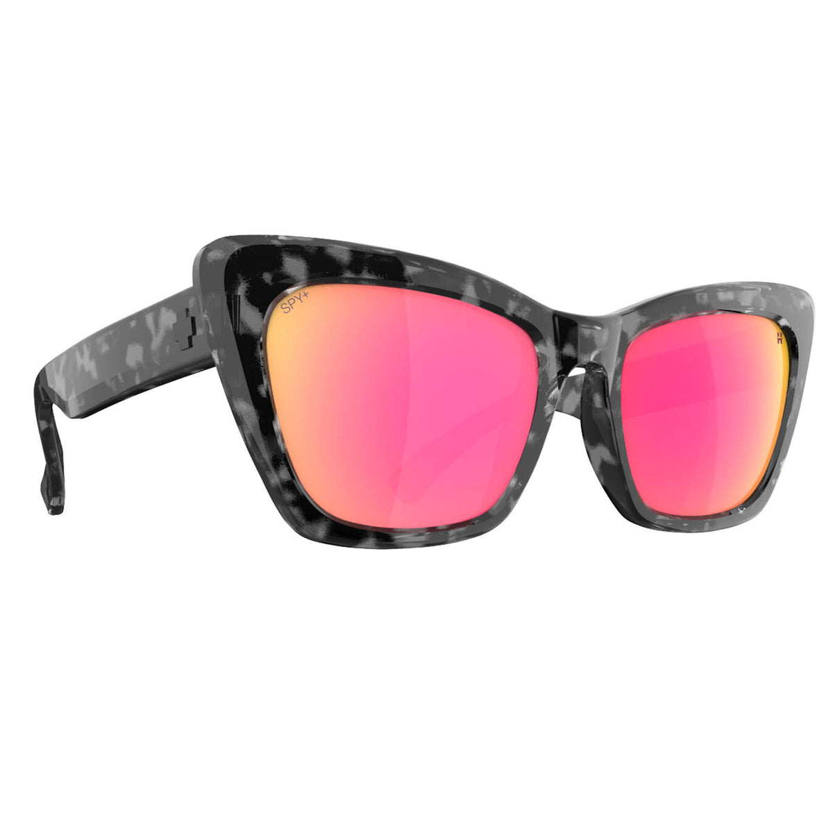 Spy Surf Cat Women's Sunglasses - Black Tortoise/Happy Gray Green Pink Mirror