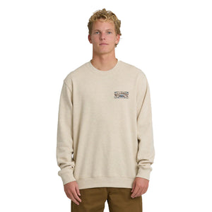 Billabong Short Sands Crewneck Men's L/S Sweatshirt - Oatmeal Heather