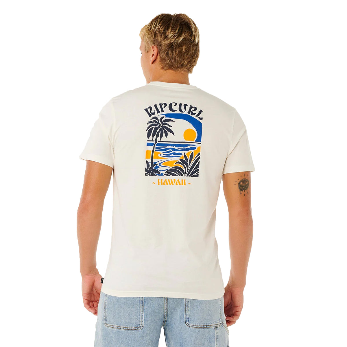Rip Curl Matisse Desto Standard Men's S/S T-Shirt - Bone Haw