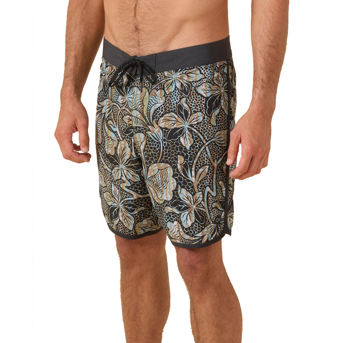 Outerknown All Time Scallop Men's Boardshorts - Dazedaloha Tropical Forest