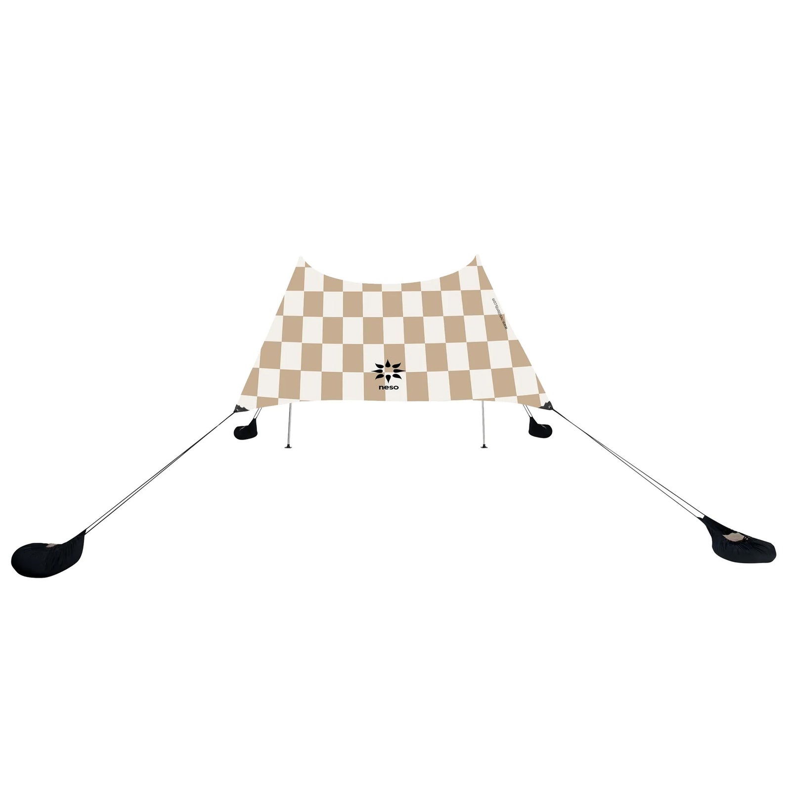 Neso Grande Prints Beach Tent - Tan Checkers