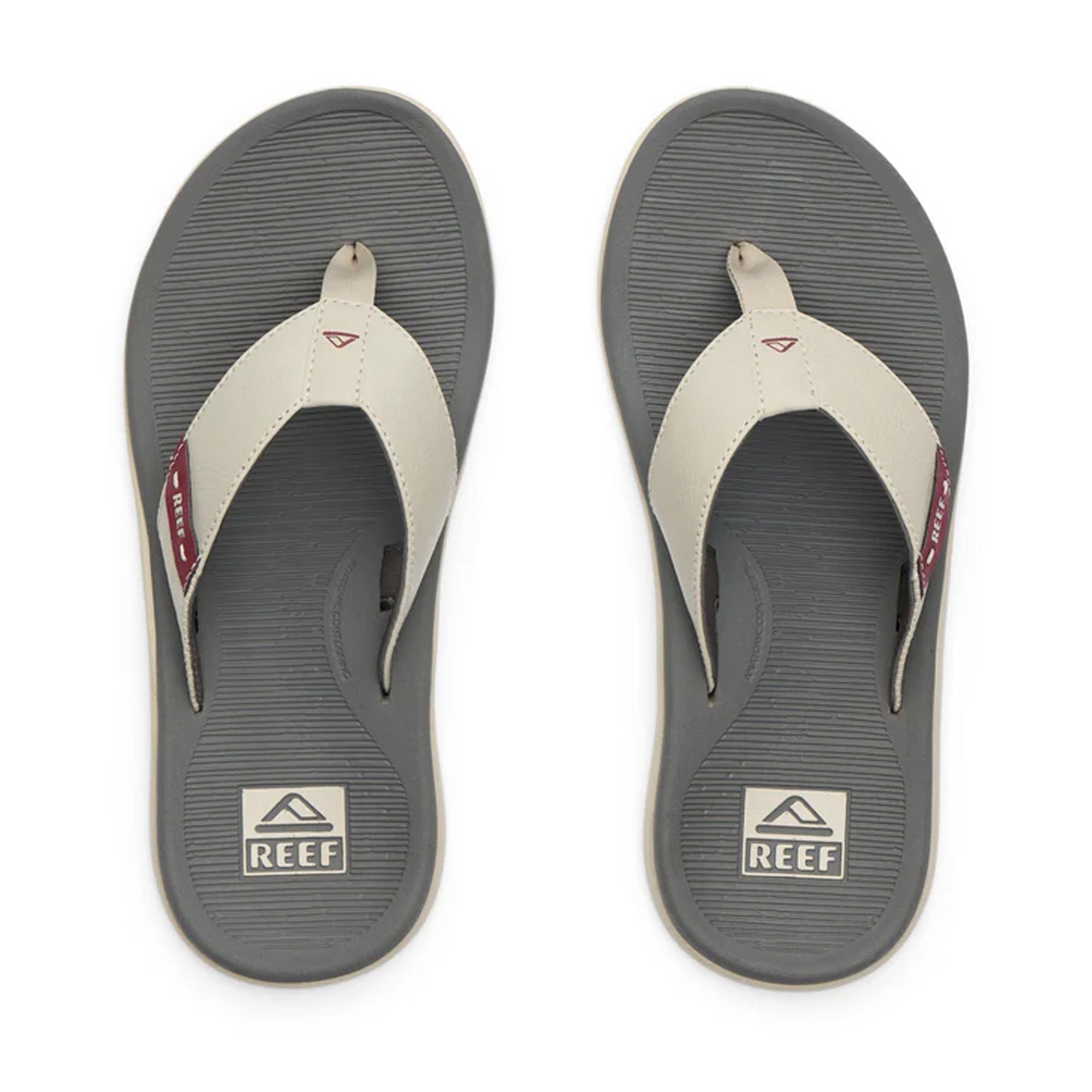Reef Santa Ana Men's Sandals - Tan/Grey/Maroon