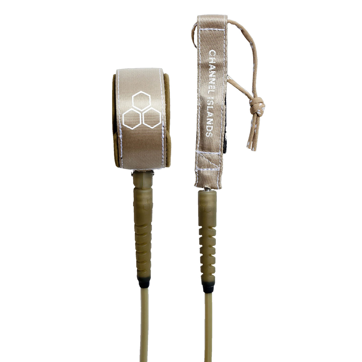 Channel Islands Everyday Hex Cord M. February Surfboard Leash - 6' x 1/4"/Tan