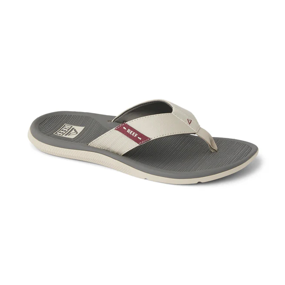 Reef Santa Ana Men's Sandals - Tan/Grey/Maroon