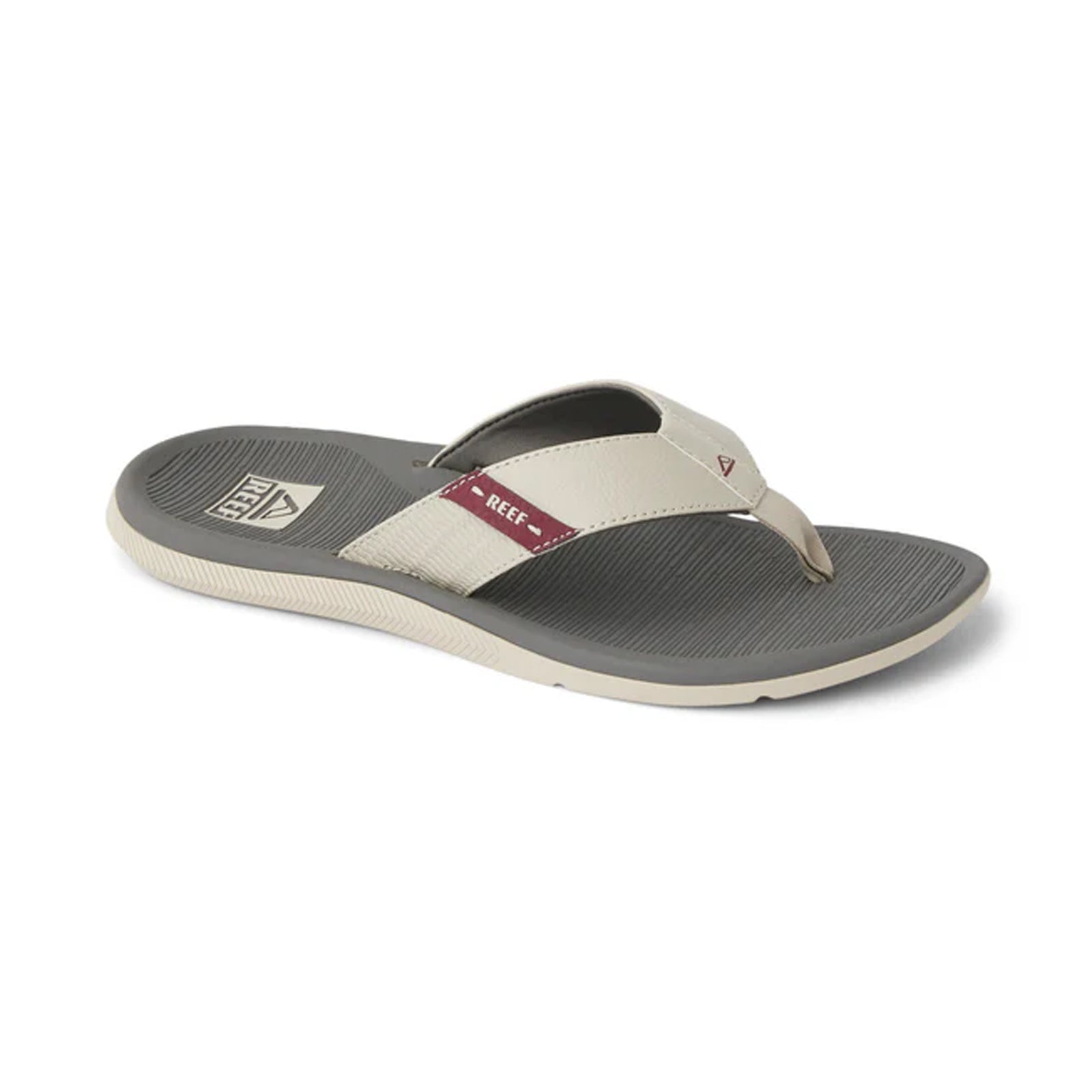 Reef Santa Ana Men's Sandals - Tan/Grey/Maroon